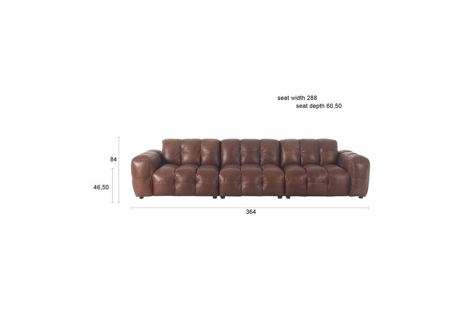 Può essere completato con cuscini o plaid, a seconda delle preferenze decorative