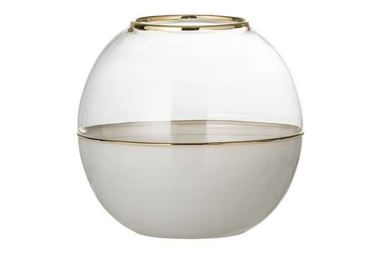 Dome Vaso in vetro bianco Foto ritagliata