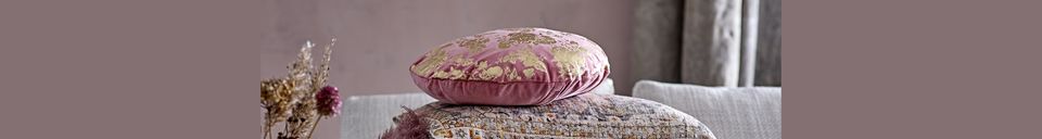 Materiali prima di tutto Ferfay Cuscino in cotone rosa