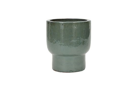 Fioriera in ceramica verde Terra