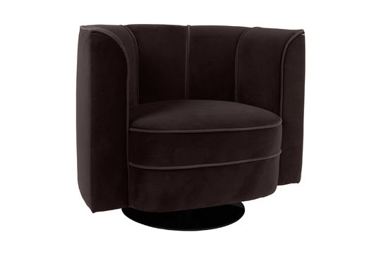 Fleur Poltrona lounge nera