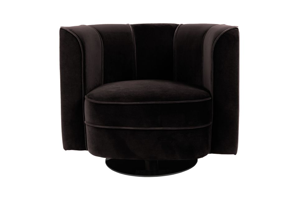 Fleur Poltrona lounge nera - 6