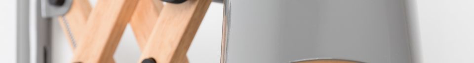 Materiali prima di tutto Flex lampada da parete grigia chiara