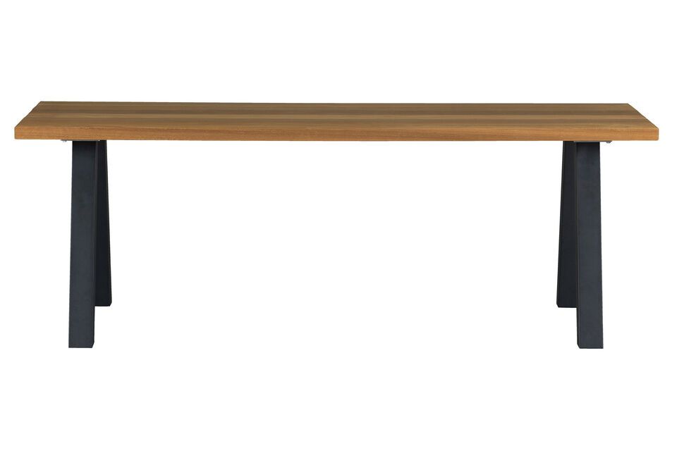 Un design elegante per i vostri mobili da esterno con questo supporto da tavolo nero.