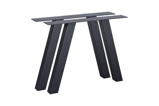 Gambe del tavolo in metallo nero Tablo