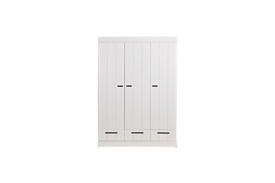 Grande armadio in legno bianco Connect Woood