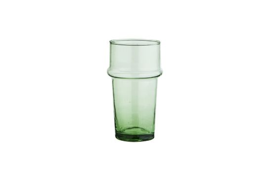 Grande bicchiere da acqua in vetro Beldi verde Foto ritagliata