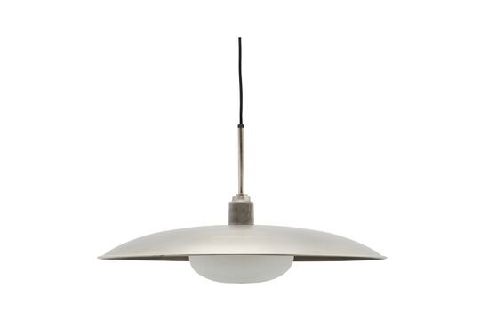 Grande lampada a sospensione in bronzo nichelato Boston
