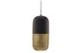 Miniatura Grande lampada a sospensione in metallo nero e oro Tirsa Foto ritagliata