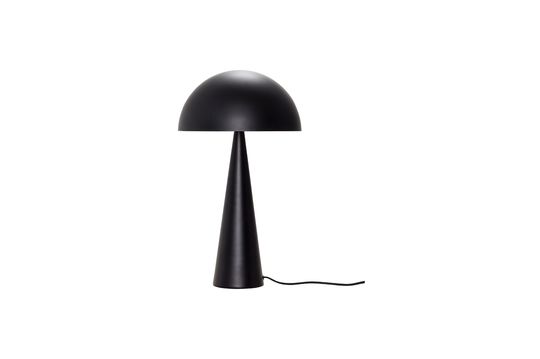 Grande lampada da tavolo in ferro nero Mush