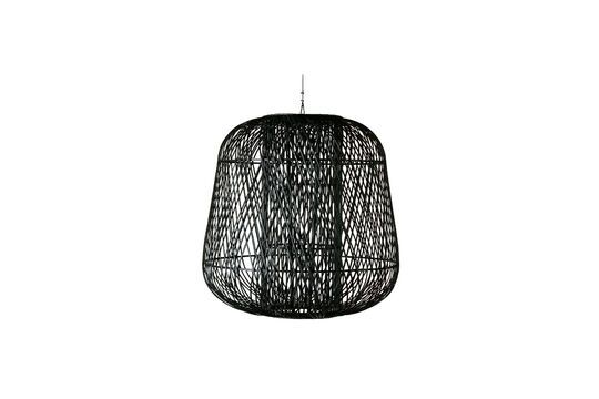 Grande lampada in bambù nero Moza Foto ritagliata