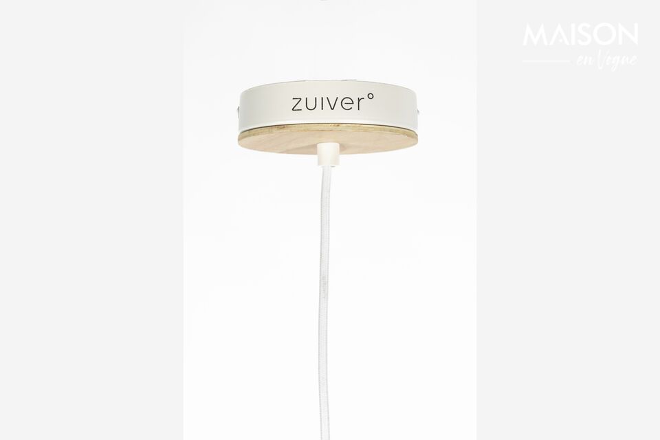 Grande lampadario a sospensione in ferro beige Belle Pendant - 8