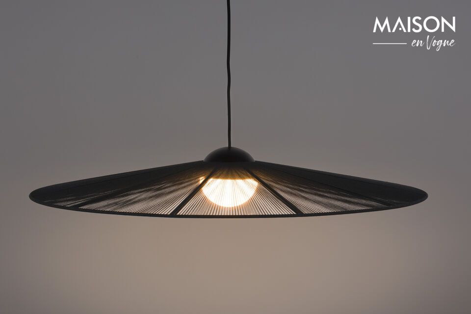 Grande lampadario a sospensione in ferro nero Belle Pendant Zuiver