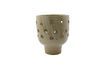 Miniatura Grande portacandele in gres beige Artist 3