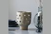 Miniatura Grande portacandele in gres beige Artist 1