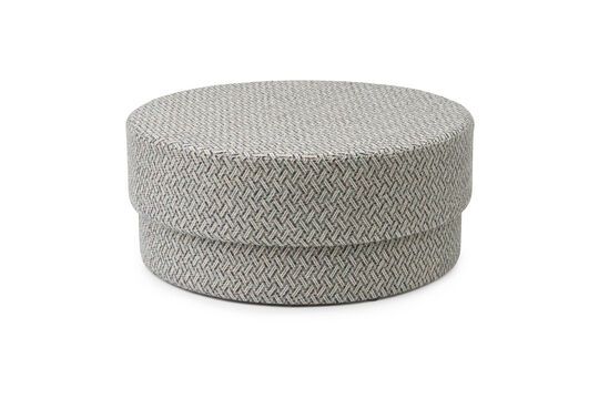 Grande pouf in tessuto grigio Silo