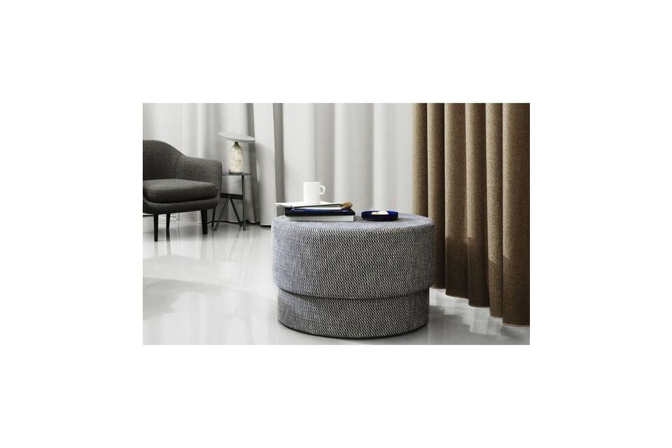 Grande pouf in tessuto grigio Silo Normann Copenhagen - 90cm