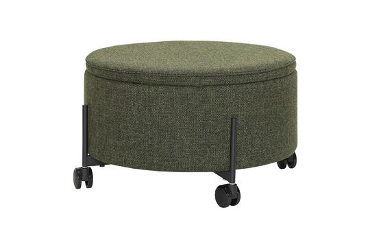 Grande pouf in tessuto verde Contenitore
