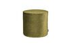 Miniatura Grande pouf rotondo in velluto verde oliva Sara 1