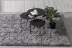 Miniatura Grande tappeto in poliestere grigio chiaro e nero Nové 2