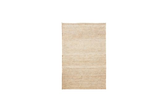 Grande tappeto in tessuto beige Mara