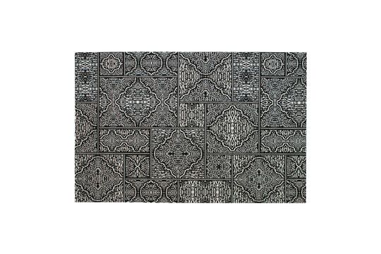 Grande tappeto in tessuto bianco e nero Renna Foto ritagliata