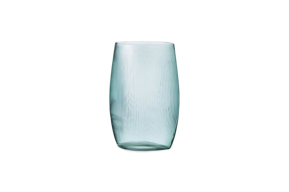 Grande vaso in vetro blu Step Normann Copenhagen