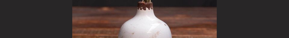 Materiali prima di tutto Houlle Piccolo vaso di ceramica bianca