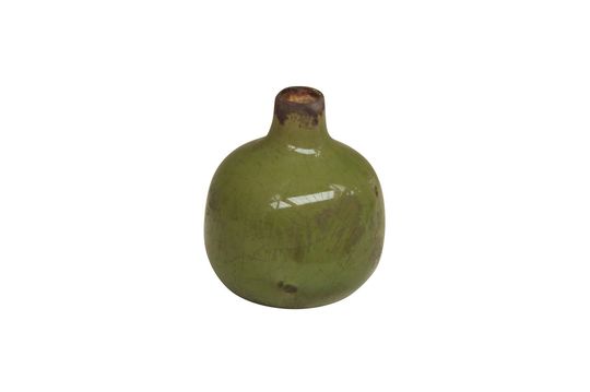 Houlle Piccolo vaso di ceramica verde Foto ritagliata