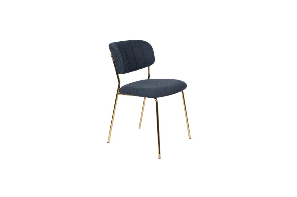 Jolien Chair oro e blu scuro - 5