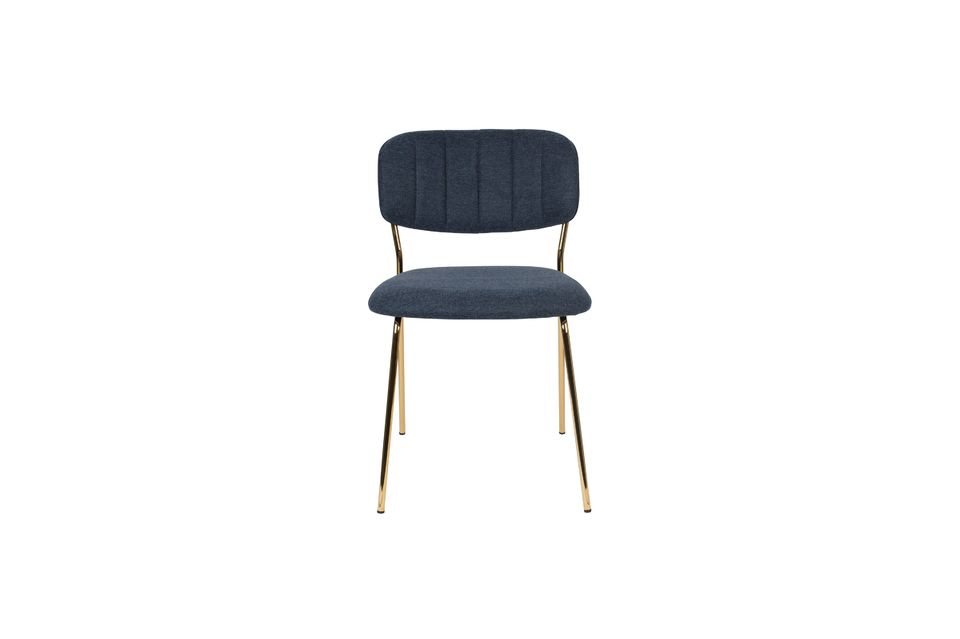 Jolien Chair oro e blu scuro - 6