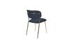 Miniatura Jolien Chair oro e blu scuro 10