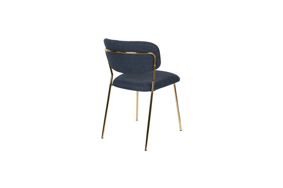 Jolien Chair oro e blu scuro - 8