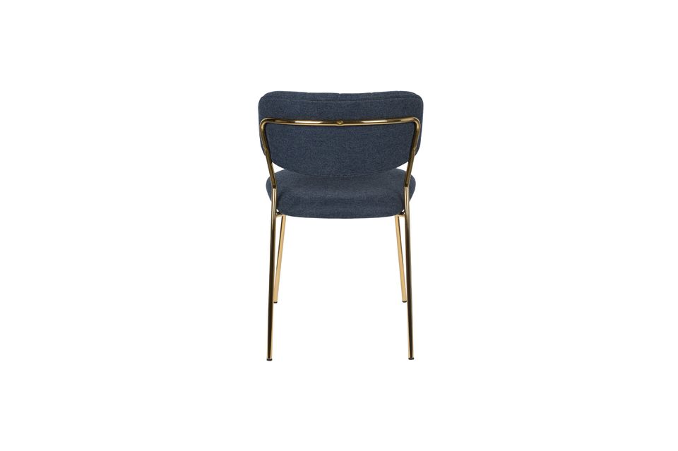 Jolien Chair oro e blu scuro - 9