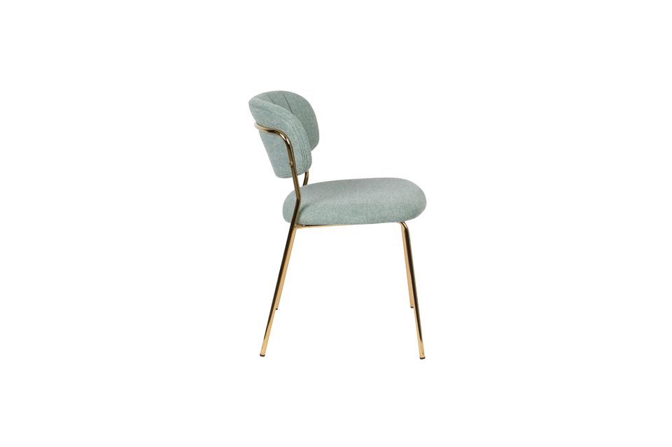 Jolien Chair oro e verde chiaro - 6