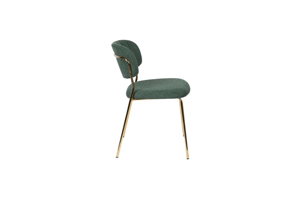 Jolien Chair oro e verde scuro - 7