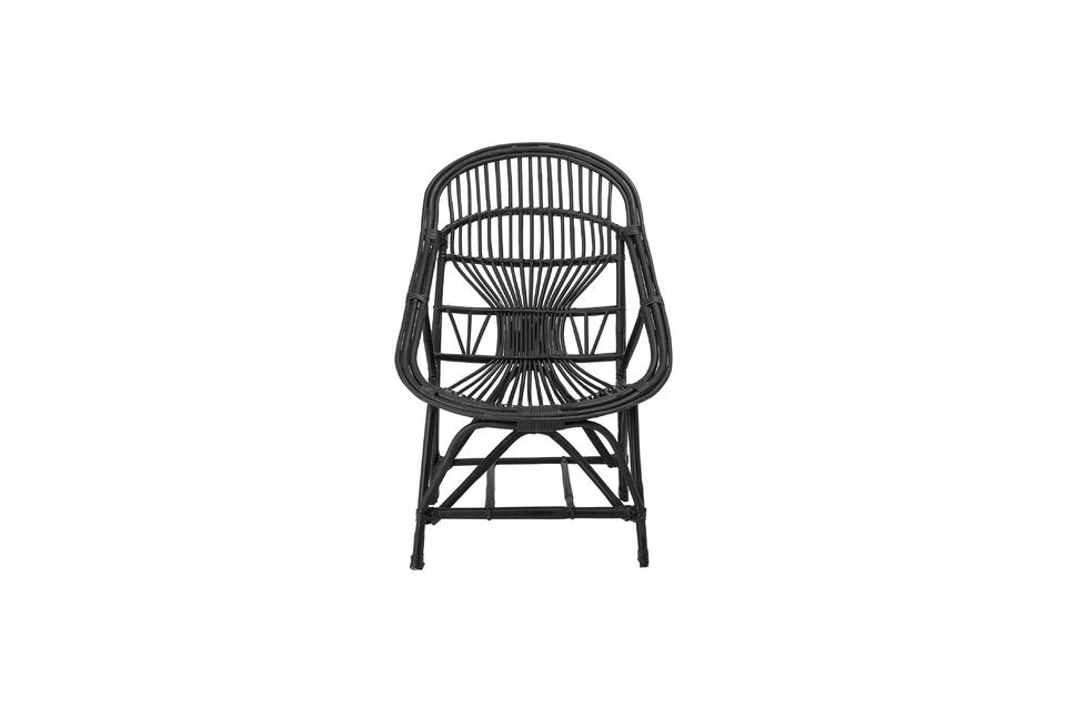 Joline Sedia lounge in rattan nero - 5