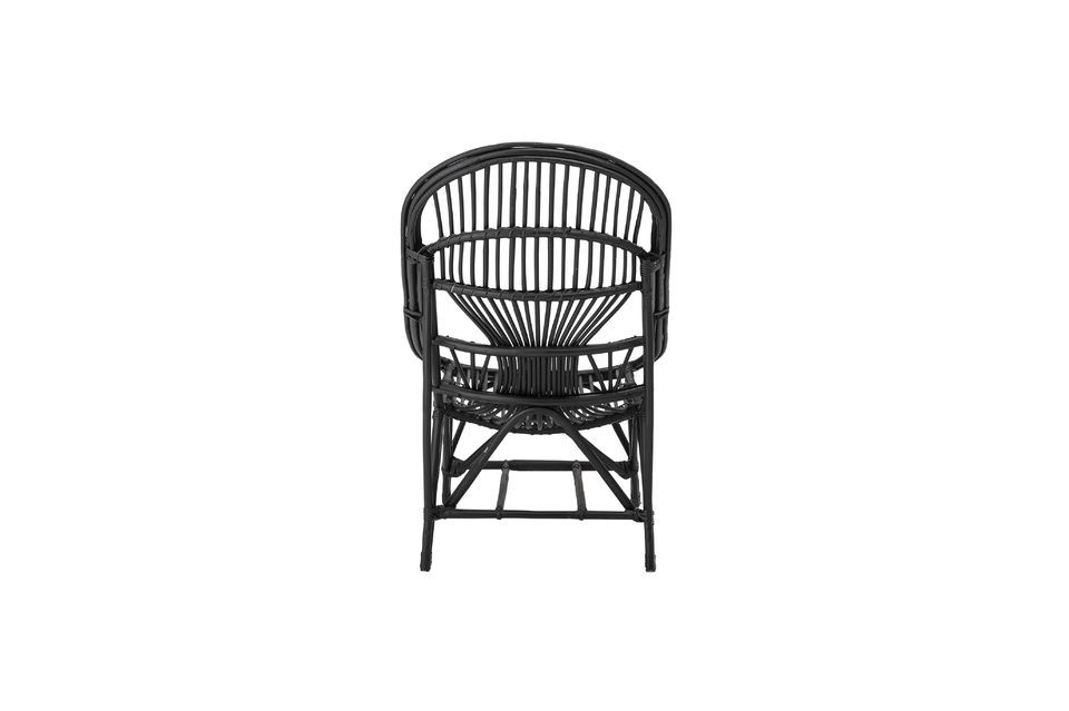 Joline Sedia lounge in rattan nero - 4