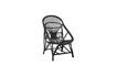 Miniatura Joline Sedia lounge in rattan nero 4