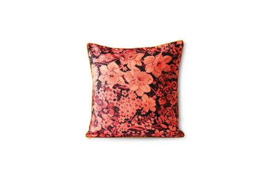 Jort Cuscino con stampa floreale in corallo e colore nero Foto ritagliata