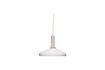 Miniatura Lampada a sospensione Apollo in vetro bianco 1