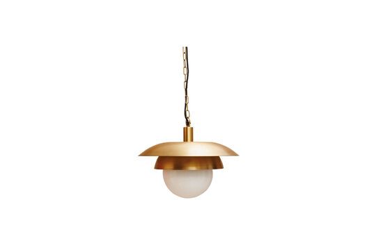 Lampada a sospensione in metallo dorato Wauw