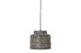 Miniatura Lampada a sospensione in metallo grigio Grei Foto ritagliata