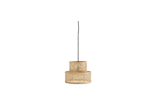 Lampada a sospensione in rattan beige Doubla