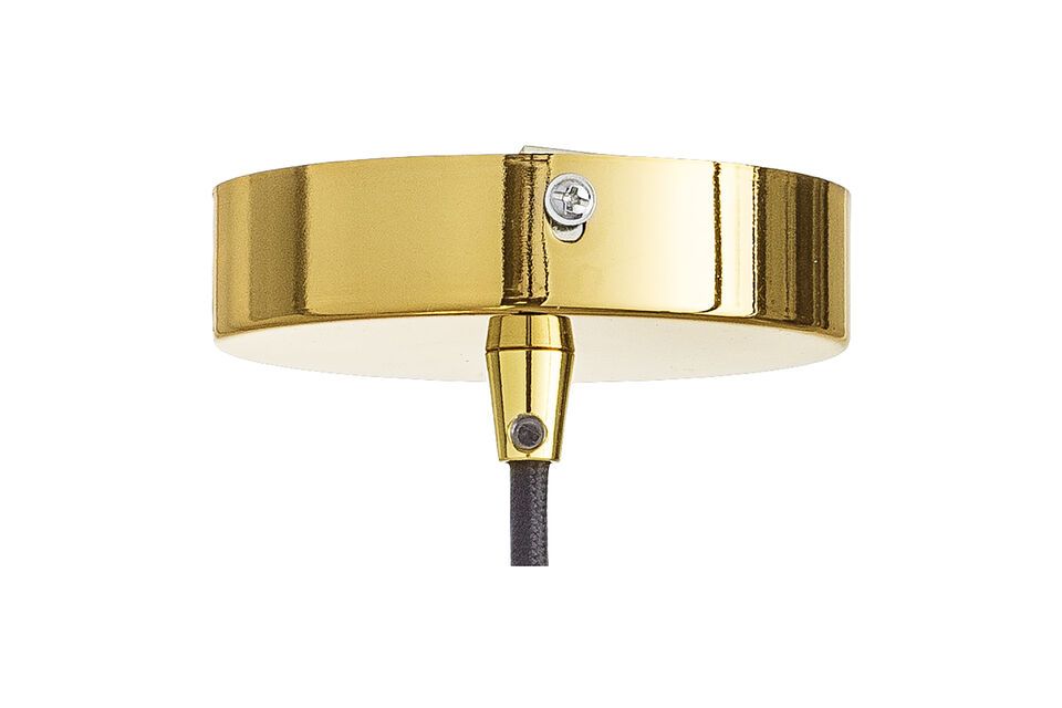 Questa lampada a sospensione è un vero gioiello di luce che dona un tocco di eleganza e glamour