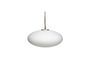 Miniatura Lampada a sospensione ovale in vetro bianco Muse Foto ritagliata