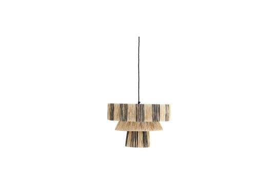 Lampada a sospensione Palma in rafia beige