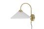 Miniatura Lampada da parete in lino bianco Firdes Foto ritagliata