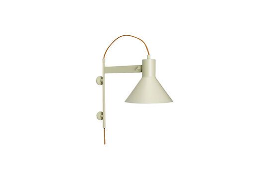 Lampada da parete in metallo beige Studio