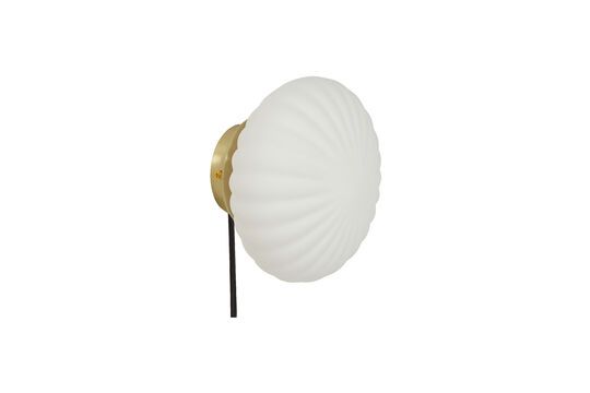Lampada da parete in vetro ottone Kumu